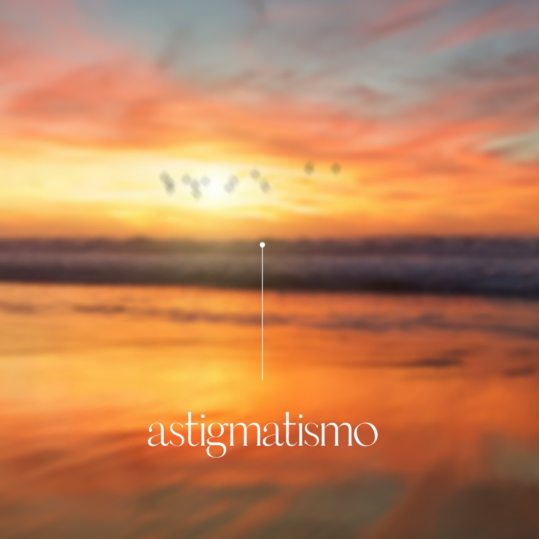 Imagen del mar como la vería una persona con astigmatismo