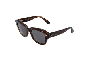 Ulleres de sol Ray Ban 0RB2186 STATE STREET Marró Quadrada - 1