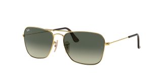 Gafas de sol Ray Ban 0RB3136 CARAVAN Dorados Cuadrada - 1