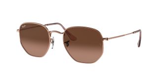 Gafas de sol Ray Ban 0RB3548N HEXAGONAL Dorados Cuadrada - 1