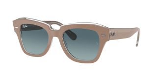 Ulleres de sol Ray Ban 0RB2186 STATE STREET Beige Quadrada - 1