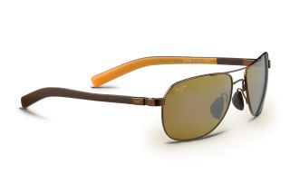 Gafas de sol Maui Jim H327 GUARDRAILS Dorados Rectangular