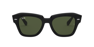 Gafas de sol Ray Ban 0RB2186 STATE STREET Negro Cuadrada - 2