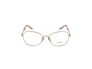 Gafas graduadas Prada 0PR 64YV Dorados Redonda - 2