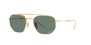 Ulleres de sol Ray Ban 0RB3707 Daurats Quadrada - 2