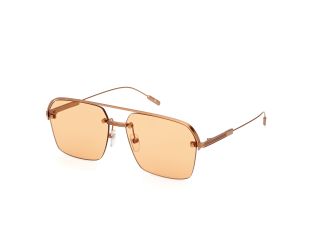 Ulleres de sol Ermenegildo Zegna EZ0213 Taronja Aviador - 1