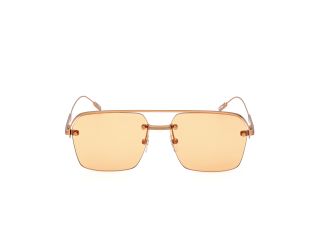 Ulleres de sol Ermenegildo Zegna EZ0213 Taronja Aviador - 2