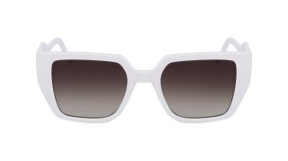Ulleres de sol Karl Lagerfeld KL6098S Blanc Quadrada - 2