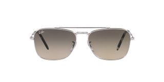 Gafas de sol Ray Ban 0RB3636 NEW CARAVAN Plateados Cuadrada - 1