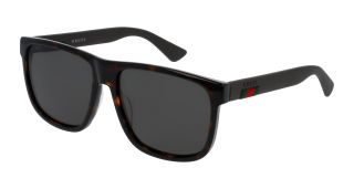 Ulleres de sol Gucci GG0010S Marró Rectangular