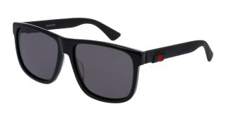 Ulleres de sol Gucci GG0010S Negre Rectangular