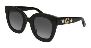 Ulleres de sol Gucci GG0208S Negre Rectangular