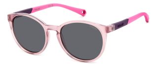 Ulleres de sol Polaroid Kids PLD 8059/S Rosa/Fucsia Ovalada - 1