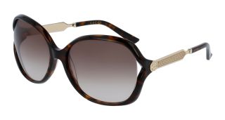 Ulleres de sol Gucci GG0076S Marró Rodona