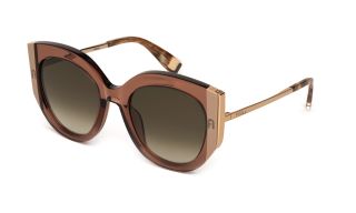 Gafas de sol Furla SFU820 Marrón Redonda