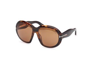Ulleres de sol Tom Ford FT1193 ANGELLICA Marró Rodona - 1