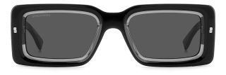 Gafas de sol Dsquared2 D2 0142/S Negro Rectangular - 2