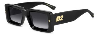 Gafas de sol Dsquared2 D2 0142/S Negro Rectangular - 1