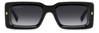 Gafas de sol Dsquared2 D2 0142/S Negro Rectangular - 2