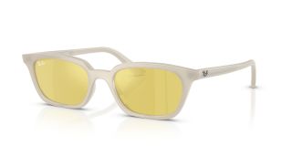Ulleres de sol Ray Ban 0RB4456 Blanc Rectangular - 1