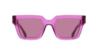 Gafas de sol Salvatore Ferragamo SF2066S Transparente Cuadrada - 2