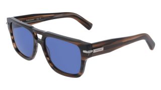 Ulleres de sol SALVATORE FERRAGAMO SF2070S Marró Rectangular - 1