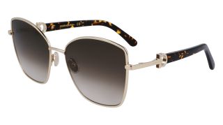 Gafas de sol Salvatore Ferragamo SF312SR Dorados Cuadrada - 1