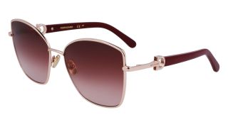 Gafas de sol Salvatore Ferragamo SF312SR Dorados Cuadrada - 1