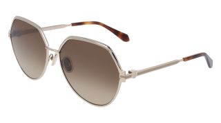 Gafas de sol Salvatore Ferragamo SF325S Dorados Cuadrada - 1