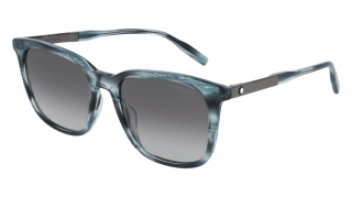 Gafas de sol Montblanc MB0017S Azul Cuadrada - 2