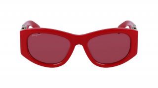 Gafas de sol Salvatore Ferragamo SF1082S Rojo Ovalada - 2
