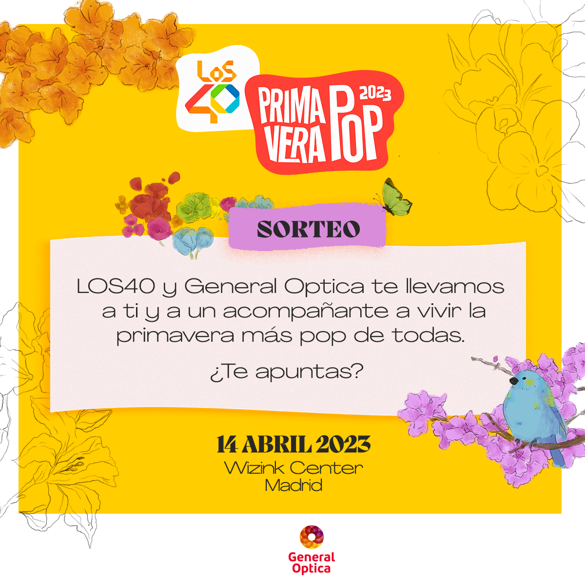 Sorteo Los 40 Primavera