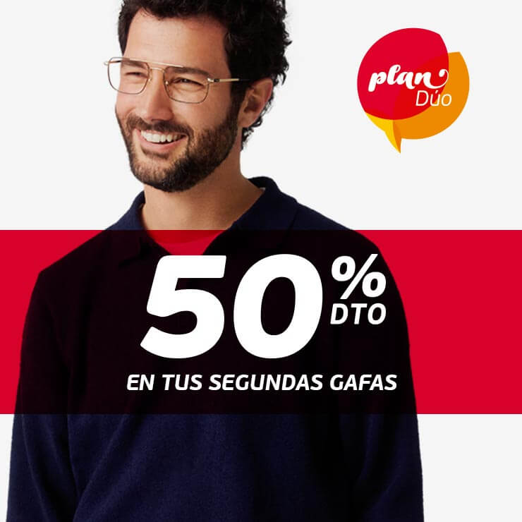 tus segundas gafas al 50% dto