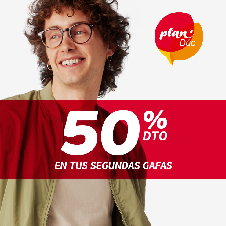 tus segundas gafas al 50% dto