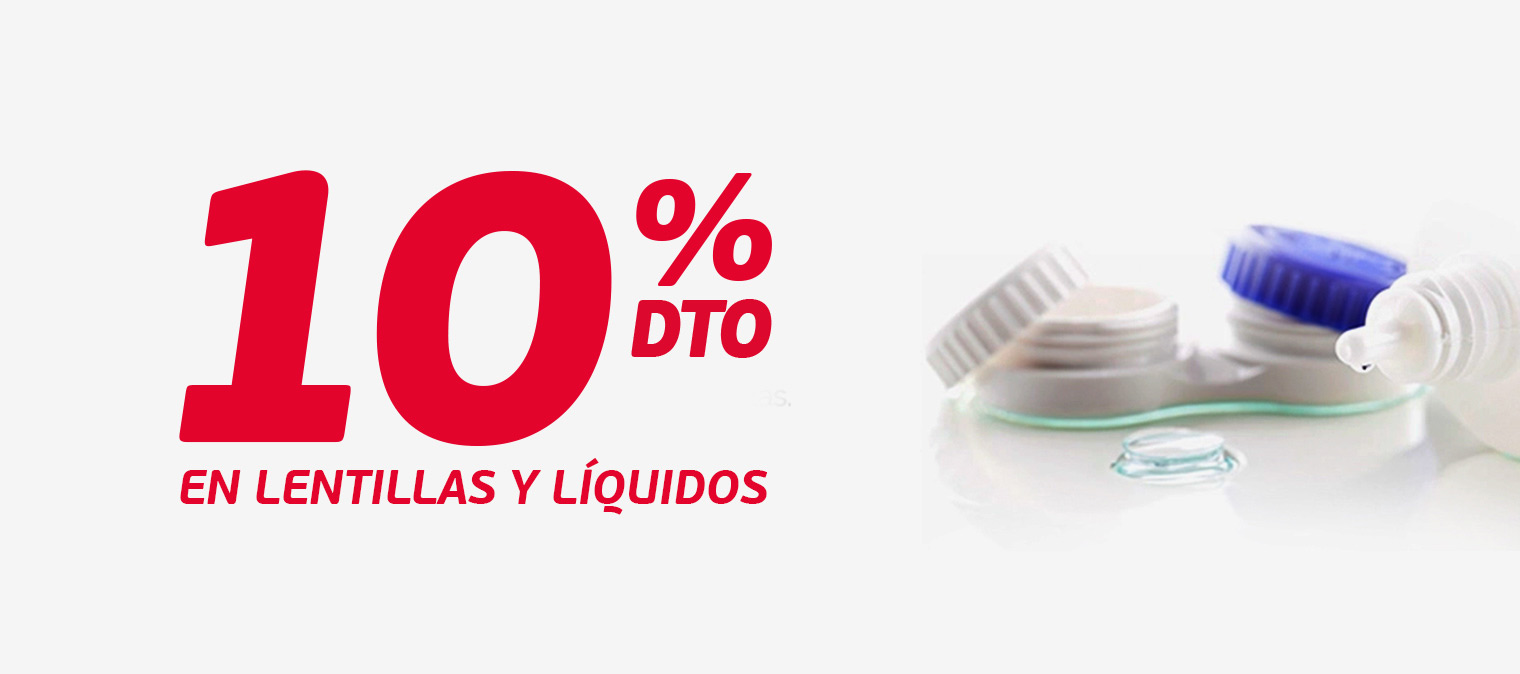 10 de descuento en tus lentes de contacto